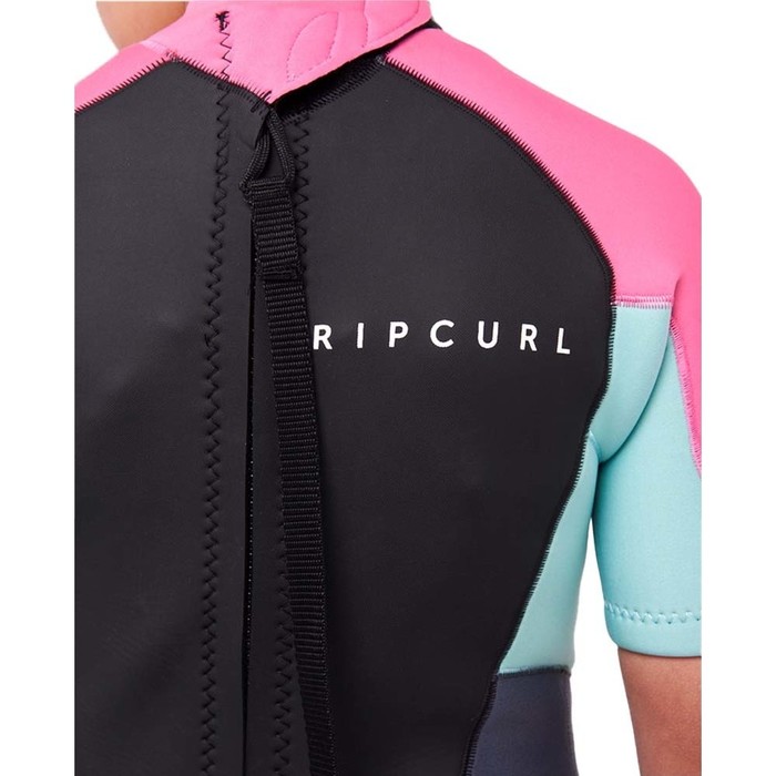 2023 Rip Curl Junior Omega 1.5mm Back Zip Shorty Neopreno 113BSP - Pink